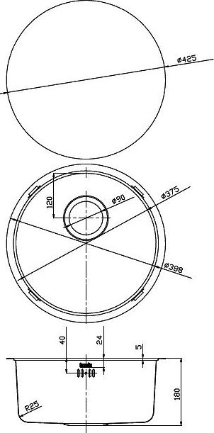 Кухонная мойка Iddis Edifice EDI42B0i77, бронза