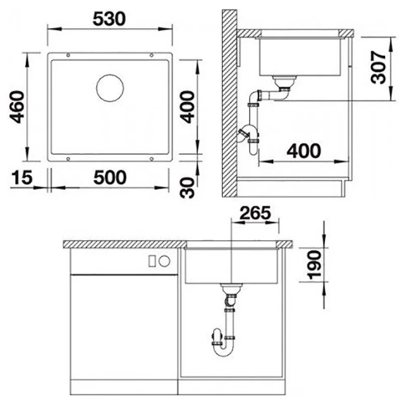 Кухонная мойка Blanco Rotan 523076 белый