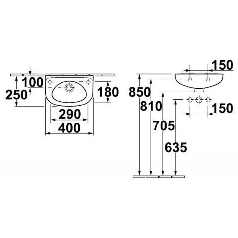 Раковина Gustavsberg Saval 7G364001 белый