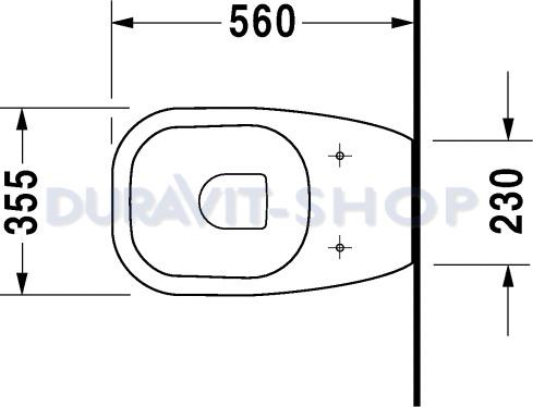 Приставной унитаз Duravit D-Code 21150900002 (уцененный товар)