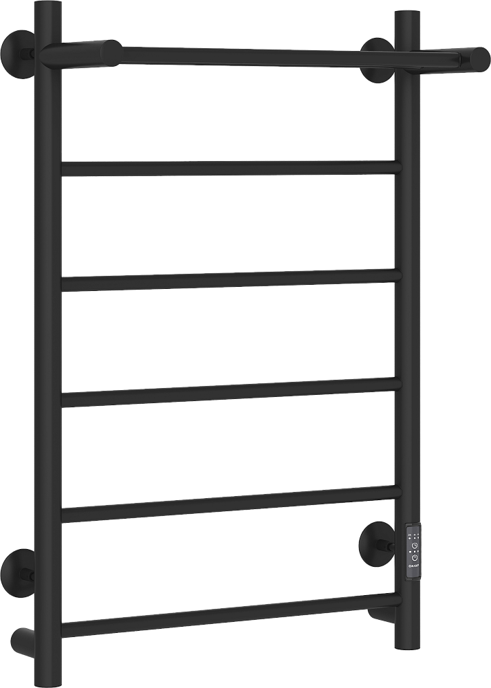 Полотенцесушитель электрический Ewrika Сафо PN, 80х50, с полкой, черный