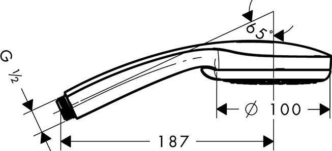 Душевая лейка Hansgrohe Croma 100 Vario 28535000