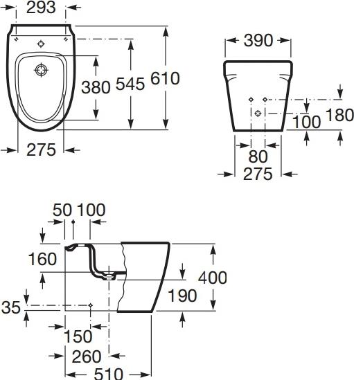 Крышка для биде Roca Khroma 806652F2T серая, микролифт