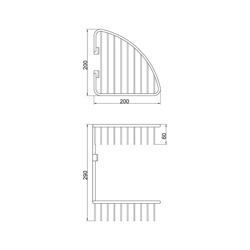 Полка Veragio Basket VR.GFT-9034.CR хром