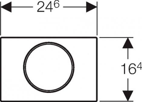 Кнопка смыва Geberit Sigma 10 115.758.KK.5, белый/золото