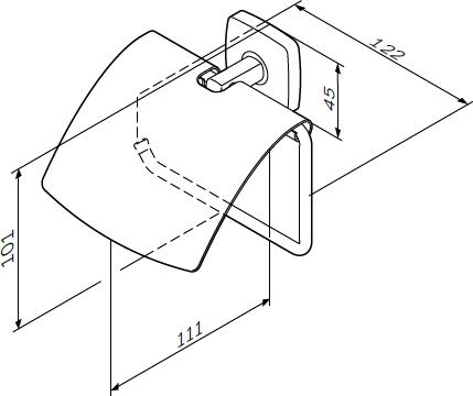 Держатель для туалетной бумаги Am.Pm Gem A90341400
