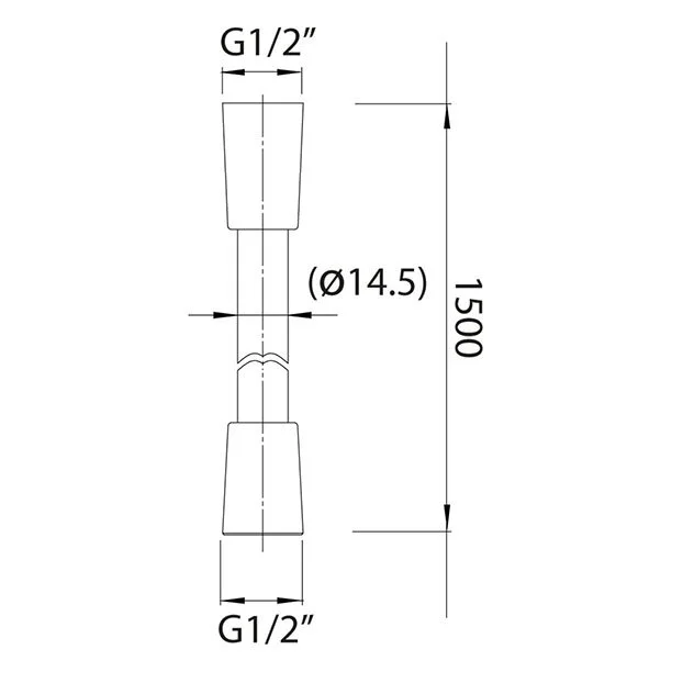 Душевой шланг Clever 60795 черный