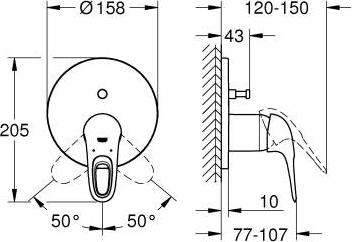 Смеситель для ванны Grohe Eurostyle 2015 24049003