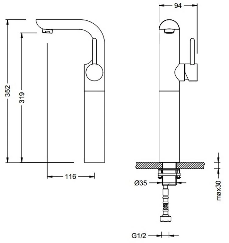 Смеситель для раковины Schein Icon 47221/8026002 хром