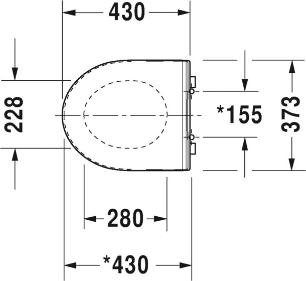 Крышка-сиденье для унитаза микролифт Duravit DuraStyle Basic 0020790000