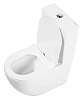 Напольный безободковый унитаз BelBagno Amanda BB051CPR/BB051T, белый, P-trap