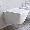 Подвесной унитаз Duravit Viu 25110900001 37 x 57 см безободковый, с креплением Durafix, с покрытием WG, белый