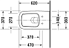 Подвесной унитаз Duravit DuraStyle 2537090000