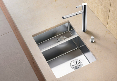 Кухонная мойка Blanco Claron 340/180-U 521609 чаша слева