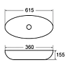 Раковина накладная Comforty 7811ARW красный, белый