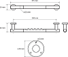 Поручень Bemeta Omega 104507661 хром,чёрный