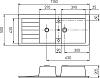 Кухонная мойка Aquaton Торина 50 1A712032TR270, коричневый