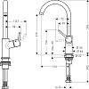 Смеситель для раковины Hansgrohe Talis 32084000, хром