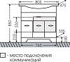 Тумба с раковиной СанТа Монарх 80/2