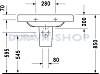 Раковина 80x52 Duravit Happy D 0417800000