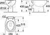 Напольный унитаз Grohe Bau Ceramic 39560000 безободковый