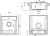 Мойка кухонная Domaci Римини DG 50-46-501 антрацит