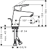 Душевой комплект Hansgrohe, хром, 71400000/71070000/26574400