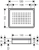 Полка Axor Universal Accessories 42803000 хром;белый