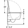 Подвесной унитаз Geberit iCon 500.814.00.1 безободковый, с сиденьем для унитаза