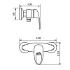 Смеситель для душа Veragio Pont VR.PNT-2130.CR хром