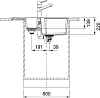 Кухонная мойка 78 см Franke Urban UBG 651-78 3,5" 114.0595.470, белый