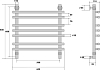 Полотенцесушитель водяной Energy Ideal 60x50