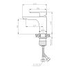 Смеситель для раковины Rossinka RS серия RS50-12 хром