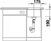 Кухонная мойка Blanco Subline 320-U 523407 тёмная скала