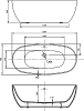 Акриловая ванна Vincea 160x78 VBT-405-1600, белый