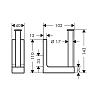 Держатель туалетной бумаги Axor Universal Rectangular 42654300 золото