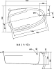 Акриловая ванна Cersanit Joanna 140х90 WA-JOANNA*140-L-W левая