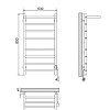 Полотенцесушитель электрический Ника Way-2 WAY-2 80/50 с/п U хром