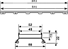 Решётка Tece TECEdrainline Plate II 6 009 72 90 см под плитку