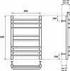 Полотенцесушитель электрический Point PN90156SE П8 500x600 левый/правый, хром