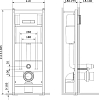 Инсталляция для унитаза AM.PM Start I012703.0251 с кнопкой смыва хром глянец