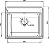 Кухонная мойка GranFest VERTEX GF-V-580 графит