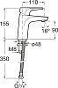 Смеситель для раковины Roca Atlas 5A3290C0M