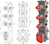 Встраиваемая часть термостатического смесителя на 3 вывода F2463