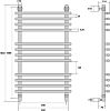 Полотенцесушитель водяной Energy Ideal 100x50