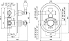 Смеситель для душа Cezares VINTAGE-VDIM2-T-03/24-Sw-N, золото