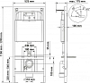 Комплект инсталляция с подвесным унитазом Berges Wasserhaus Novum 043265 с сиденьем микролифт и белой клавишей смыва