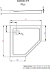 Поддон для душа 90х90 см Radaway Doros Plus PT SDRPTP9090-01