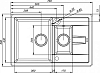 Кухонная мойка Iddis Vane G V16B785i87, черный