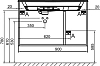 Тумба под раковину Jacob Delafon Odeon Rive Gauche EB2543-RX-G1C белый